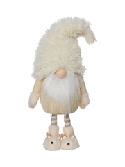 Decoris Cream Christmas Gonk Large Plush Ornament - Image 2 of 2