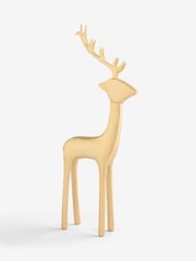 Decoris Gold Tone Christmas Reindeer Ornament - Image 2 of 4