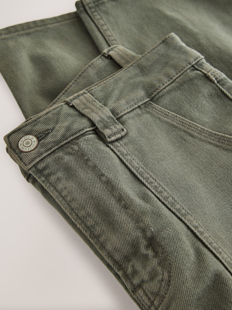 Khakigrün - Ankle Straight Leg Carpenter Jeans - Bild 9 von 9