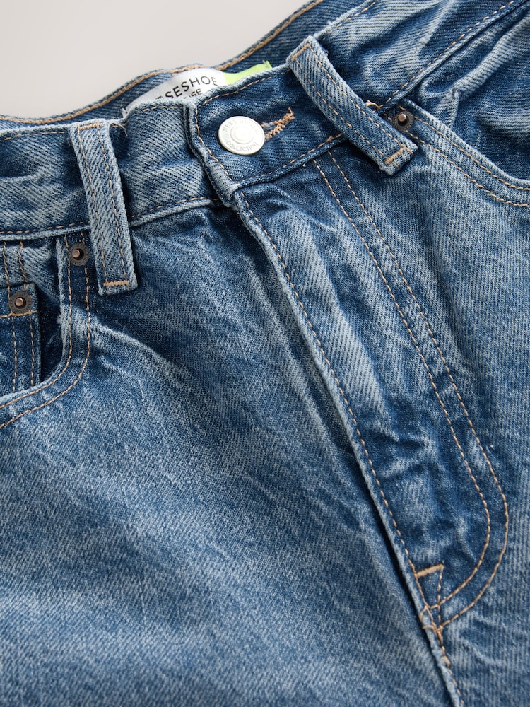 Painel Lateral Contrastado blue - Calça Jeans Horseshoe Barrel - Imagem 3 de 3