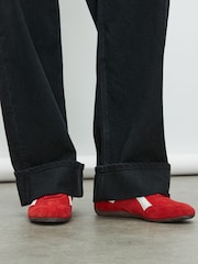 Washed Black Boyfriend Turn Up Jeans - Image 6 of 9