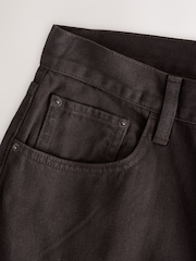 Chocolate Brown Mid Rise Wide Leg Baggy Jeans - Image 3 of 5