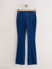 Dark Blue Jersey Denim Bootcut Leggings - Image 4 of 6