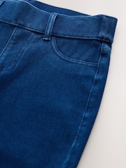 Dark Blue Jersey Denim Bootcut Leggings - Image 6 of 6