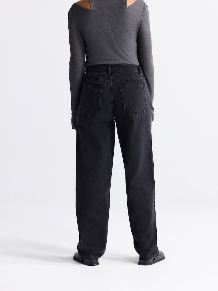 Jegging Max Jeans Noir Délavé - Taille 10, Coupe Mid-rise - Occasion Très Bon état