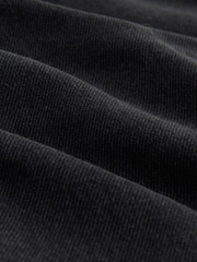 Verwaschenes Schwarz - Mid Rise Wide Leg Baggy Jeans - Bild 7 von 8