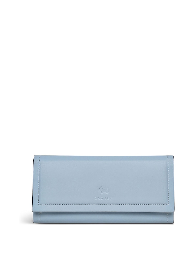 Radley Large Blue Heritage Border Flapover Matinee Purse - Bild 1 von 4