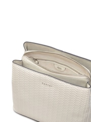 Radley Medium Dukes Place Icon Weave Emboss Compartment Cross-Body Bag - Image 3 of 5