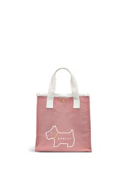 Radley Pink Small Heritage Dog Outline Open Top Grab Bag - Image 1 of 4
