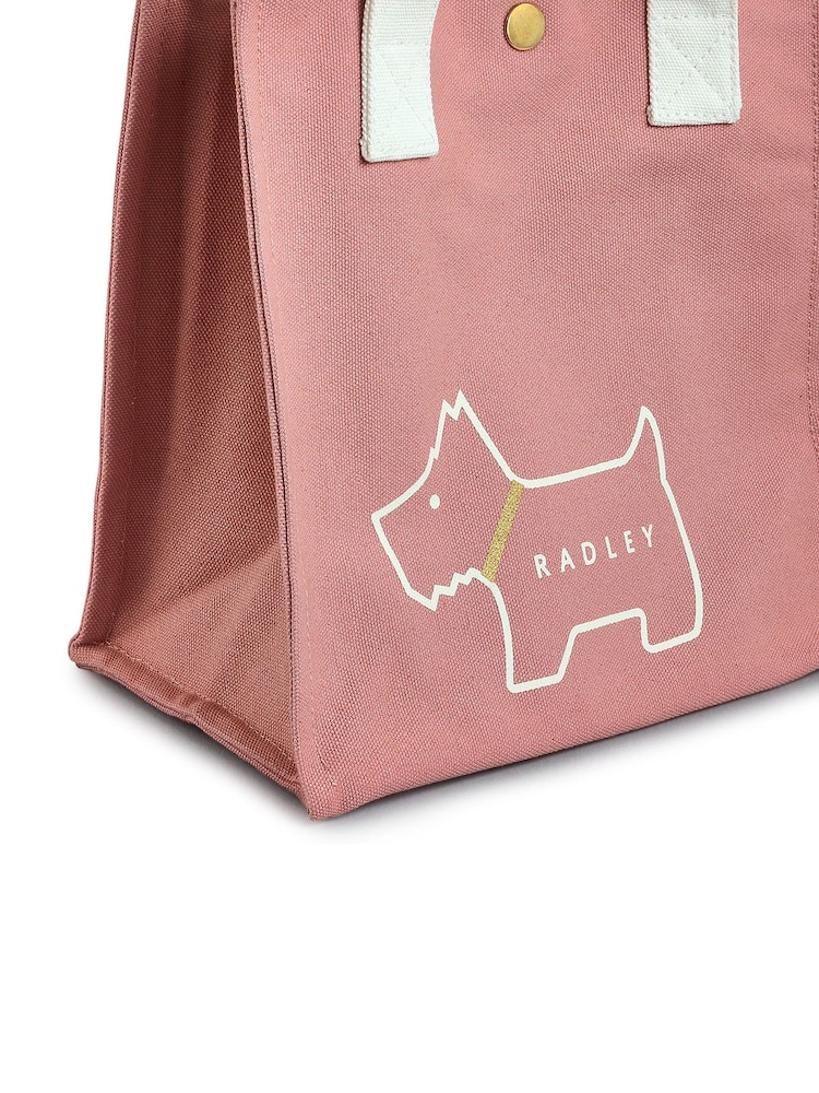 Radley Pink Small Heritage Dog Outline Open Top Grab Bag - Image 4 of 4