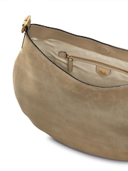Radley London Large Kensington Place Suede Open Top Nude Shoulder Bag - Image 3 of 5
