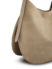 Radley London Large Kensington Place Suede Open Top Nude Shoulder Bag - Image 4 of 5