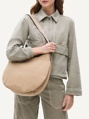 Radley London Large Kensington Place Suede Open Top Nude Shoulder Bag - Image 5 of 5