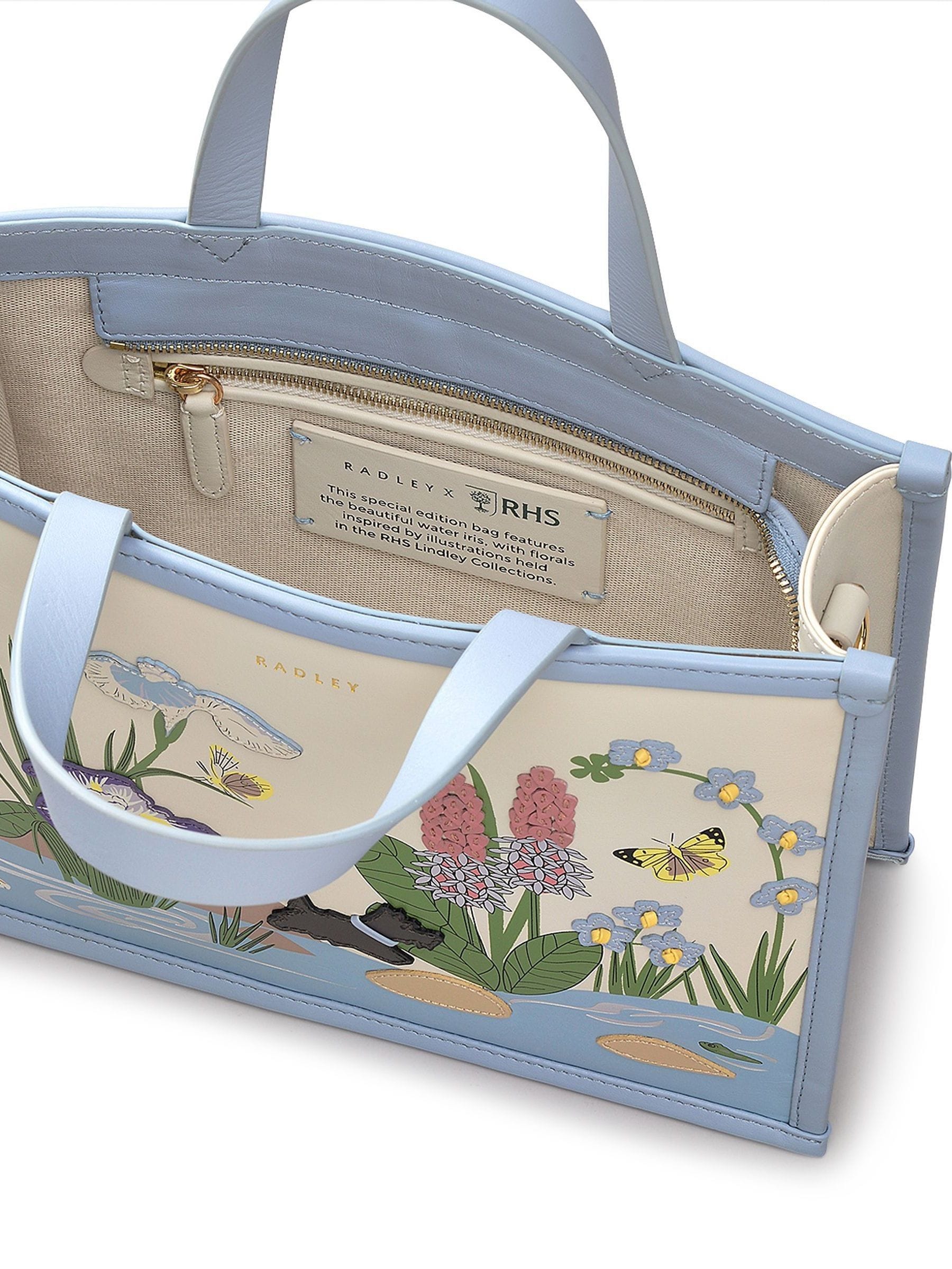 英国発【RADLEY】RHS コレクション ジップトップ ハンドバッグ Buy Radley Small Rhs SS25 Zip Top Grab White Bag from Next USA