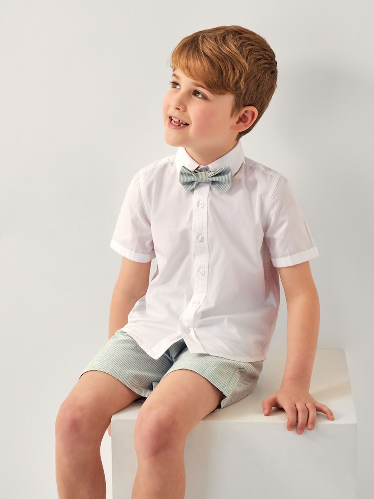 Monsoon Green Stripe 3-Piece Suit Set - Image 1 of 4