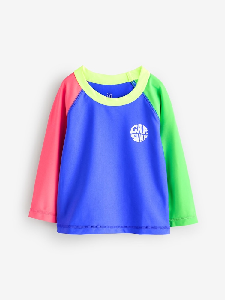 Gap Blue Swim Rash Guard (6mths-5yrs) - Image 1 of 5 Gap Blue Swim Rash Guard (6mths-5yrs) - Image 1 of 5