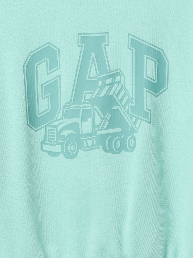 Gap Green Oversized Logo Sweatshirt (6mths-5yrs) - Image 3 of 3