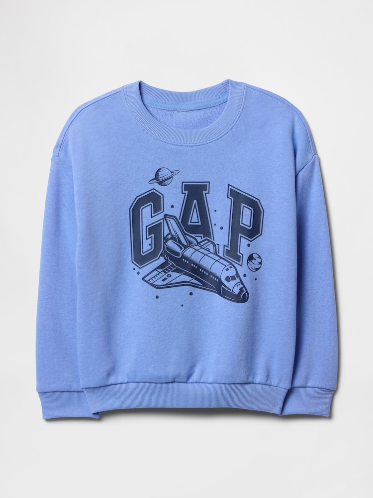 Gap Blue Oversized Logo Sweatshirt (6mths-5yrs) - Image 1 of 3 Gap Blue Oversized Logo Sweatshirt (6mths-5yrs) - Image 1 of 3