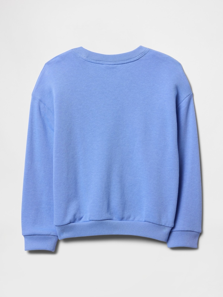 Gap Blue Oversized Logo Sweatshirt (6mths-5yrs) - Image 2 of 3 Gap Blue Oversized Logo Sweatshirt (6mths-5yrs) - Image 2 of 3
