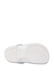 Crocs White Classic Glitter Clogs - Image 4 of 4