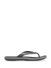 Crocs Grey Crocband Flip Sandals - Image 1 of 5