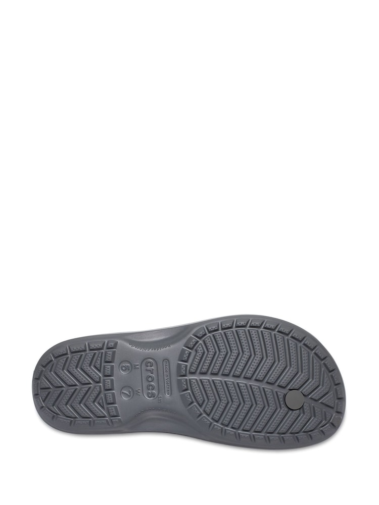 Crocs Grey Crocband Flip Sandals - Image 5 of 5