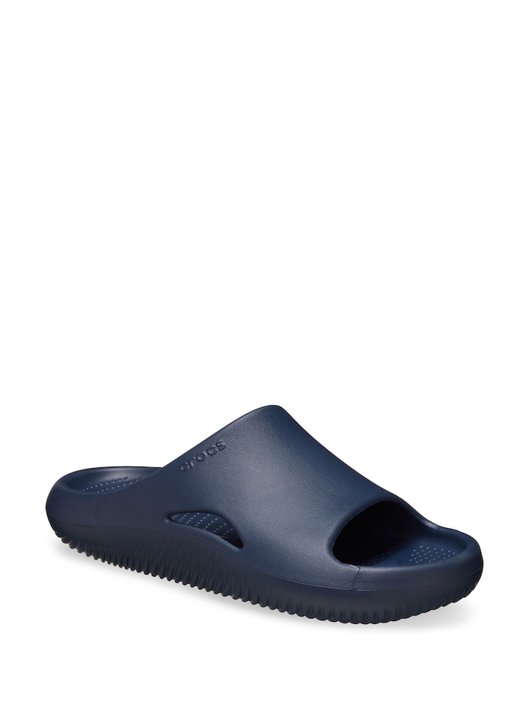 Crocs Blue Mellow Slides - Image 2 of 5