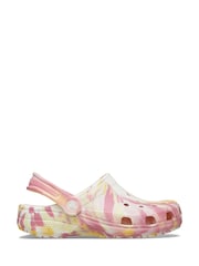 Crocs Yellow Classic Marbled Clogs - Image 1 of 4