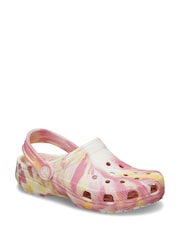 Crocs Yellow Classic Marbled Clogs - Image 2 of 4