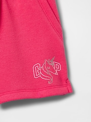 Gap Pink Logo Pull On Shorts (6mths-5yrs) - Image 3 of 3