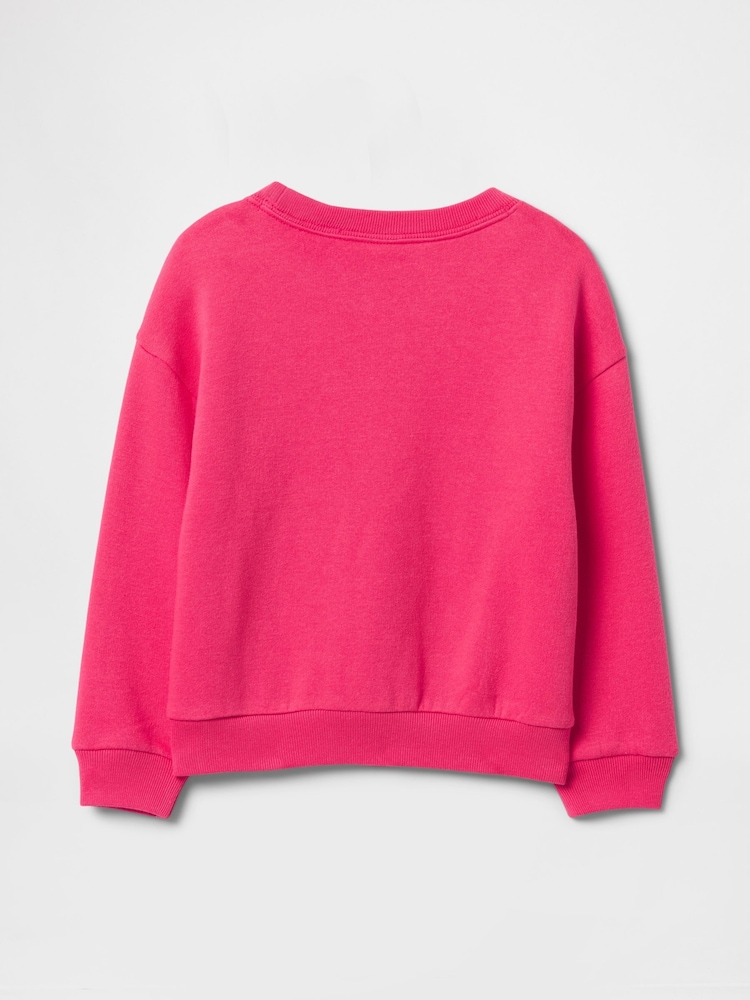 Roze - Gap-sweatshirt met grafische print en ronde hals (6mnd-5jr) - Image 2 of 3