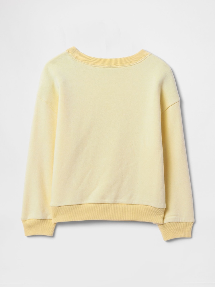 Gap Yellow Graphic Crew Neck Sweatshirt (6mths-5yrs) - Image 2 of 3 Gap Yellow Graphic Crew Neck Sweatshirt (6mths-5yrs) - Image 2 of 3