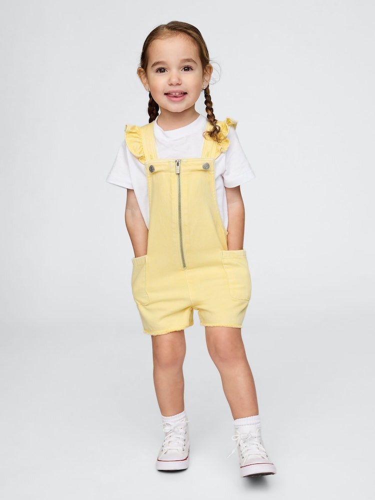 Gap UltraSoft Ruffle Denim Dungarees (6mths-5yrs) - Изображение 1 из 4