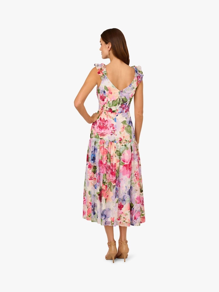 Adrianna Papell Sweetheart Midi White Dress - Image 2 of 6