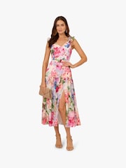 Adrianna Papell Sweetheart Midi White Dress - Image 3 of 6