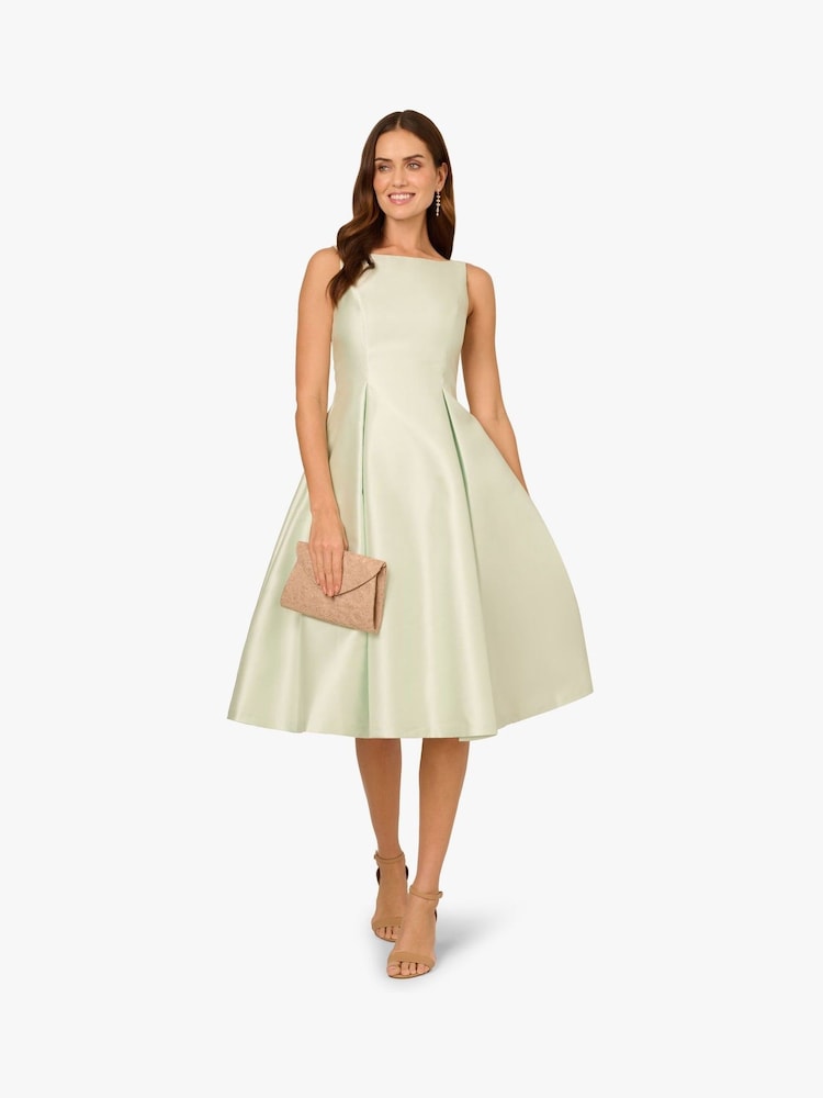 Adrianna Papell Sleeveless Tea Length Dress - Image 3 of 6