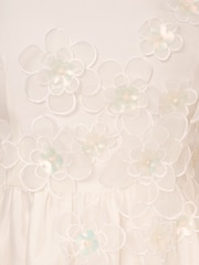 Adrianna Papell Bead Taffeta Bubble White Dress - Image 6 of 6