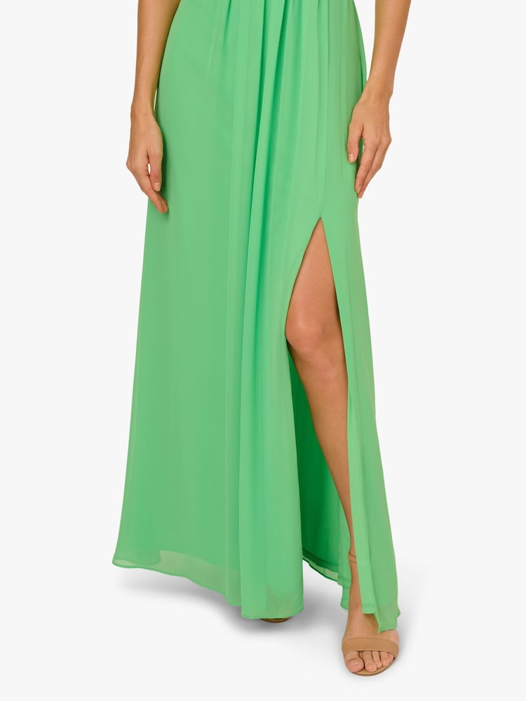 Adrianna Papell One Shoulder Chiffon Gown - Image 5 of 6