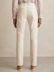 Reiss Off White Dobby Cotton-Piqué Slim-Fit Chinos - Image 5 of 7