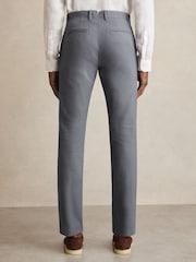 Reiss Airforce Blue Dobby Cotton-Piqué Slim-Fit Chinos - Image 5 of 6
