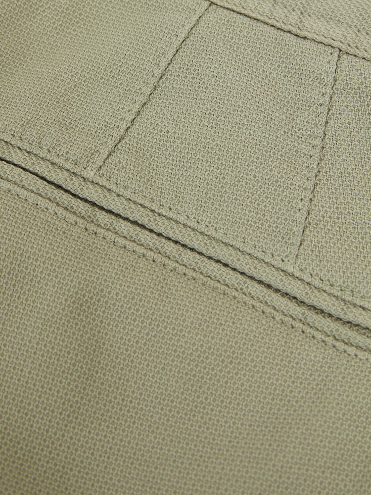 Reiss Khaki Green Dobby Cotton-Piqué Slim-Fit Chinos - Image 6 of 6