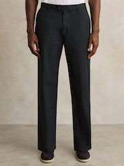 Reiss Shade Cotton-Linen Relaxed-Fit Trousers - Imagen 3 de 6