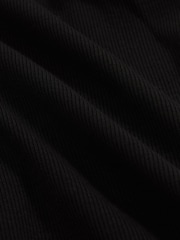 Reiss Black Lara Stretch-Cotton Low-Back Vest - Image 6 of 6
