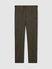 Reiss Dark Green Forest Slim-Fit Suit Trousers - Image 2 of 7