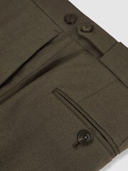 Reiss Dark Green Forest Slim-Fit Suit Trousers - Image 7 of 7