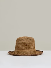 Reiss Tan Enziya Straw Sun Hat - Image 1 of 4