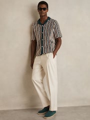 Reiss Light Teal Cannes Suede Penny-Strap Espadrilles - Image 2 of 5