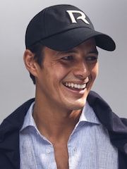 Reiss Navy Swanson Cotton Logo-Embroidered Cap - Image 1 of 5