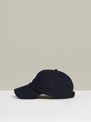 Reiss Navy Swanson Cotton Logo-Embroidered Cap - Image 3 of 5