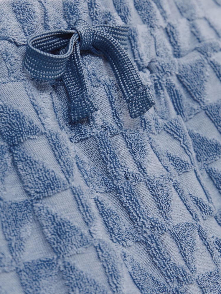 Reiss Airforce Blue Piro 13-14 yrs Textured Towelling Shorts - Image 4 of 4